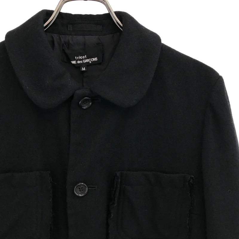 tricot COMME des GARCONS / トリココムデギャルソン | 2001AW | ウール 製品洗い ラウンドカラージャケット | M | レディース