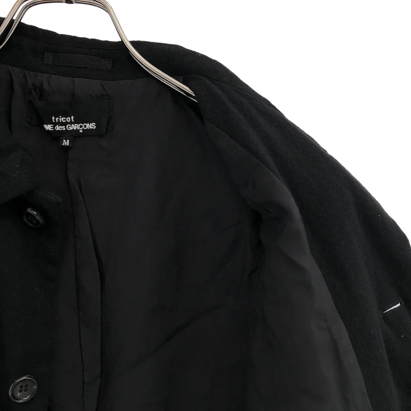 tricot COMME des GARCONS / トリココムデギャルソン | 2001AW | ウール 製品洗い ラウンドカラージャケット | M | レディース