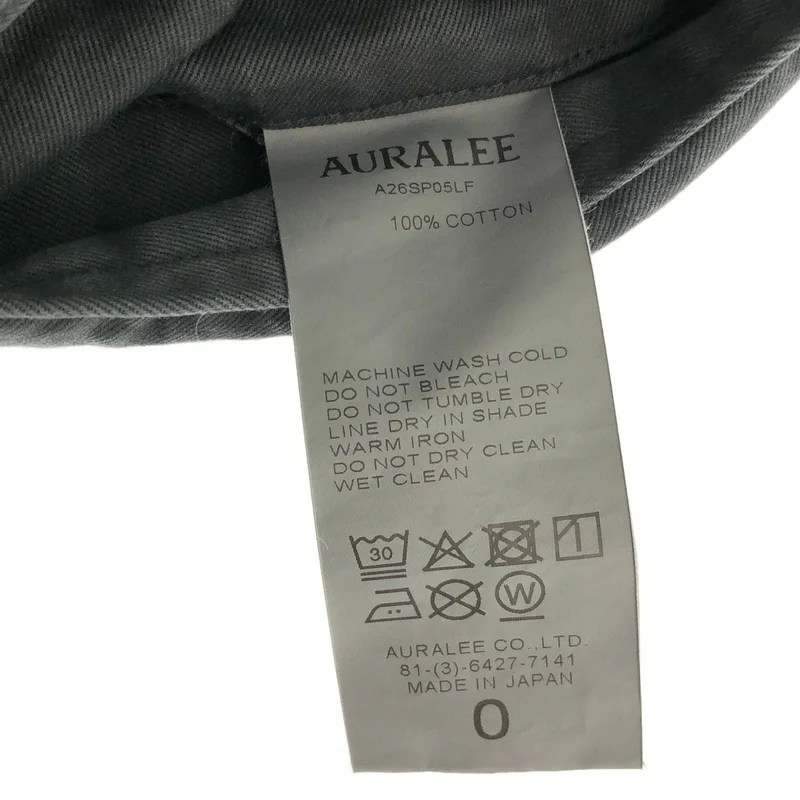 AURALEE / オーラリー | 2026SS | GARMENT-DYED FINX LIGHT CHINO ONE-TUCK WIDE PANTS パンツ | 0 | レディース