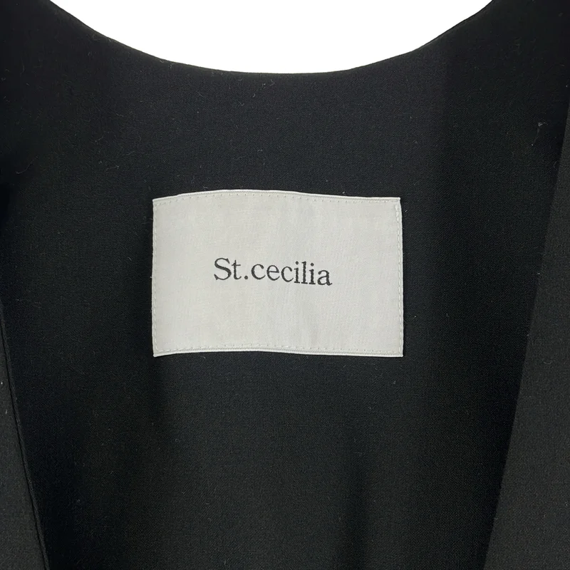St.cecilia / セントセシリア | ストレッチ ポケット付き ノースリーブ オールインワン ワンピース | S | レディース