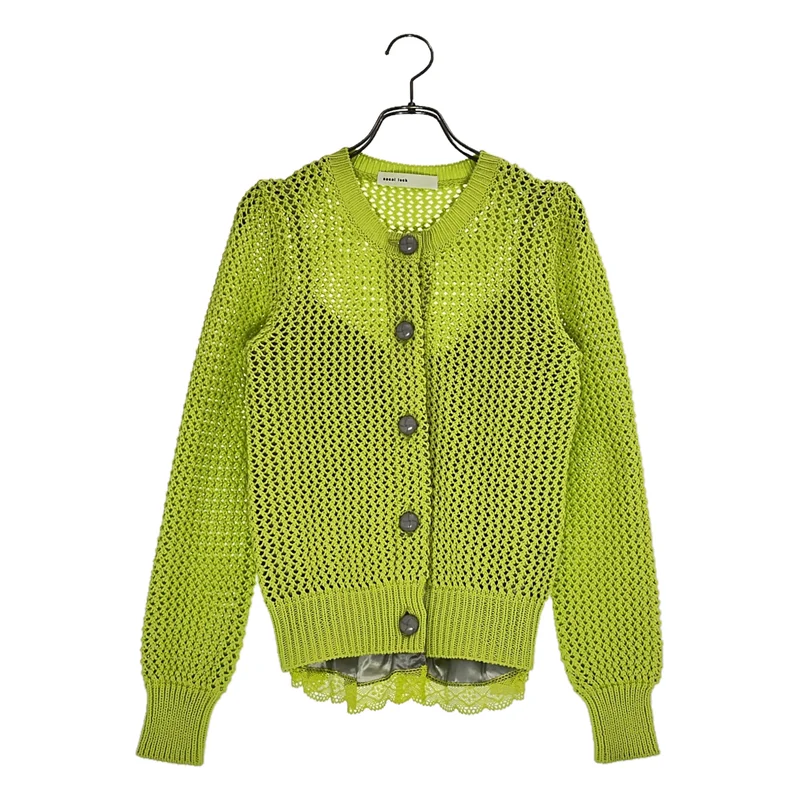 sacai luck / サカイラック | レイヤード レース クルーネックカーディガン | 2 | レディース
