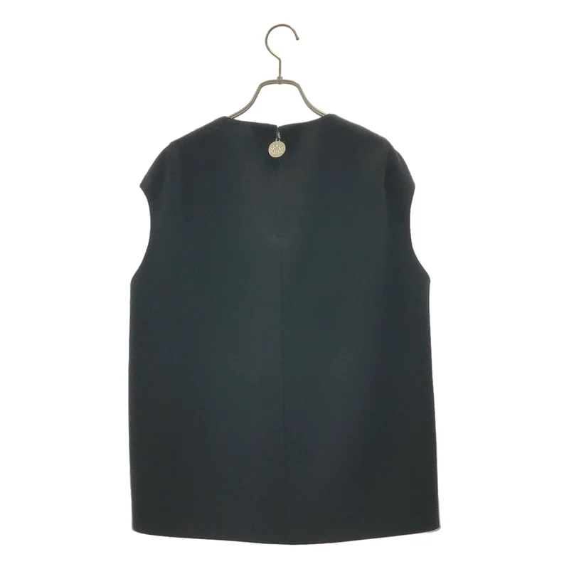 BALENCIAGA / バレンシアガ | ロゴバックジップ ノースリーブ ブラウス / 総裏地 | 38 | レディース