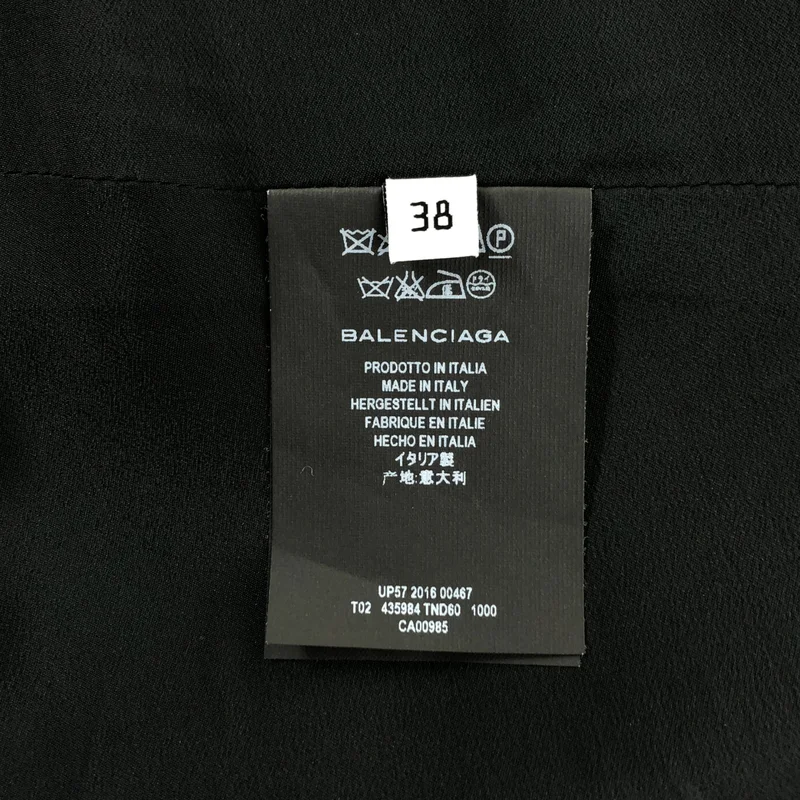 BALENCIAGA / バレンシアガ | ロゴバックジップ ノースリーブ ブラウス / 総裏地 | 38 | レディース