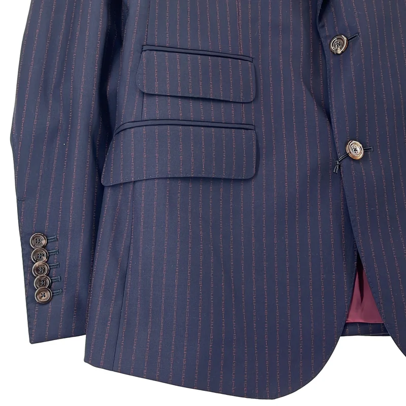 GUCCI / グッチ | セットアップ / ウール ロゴストライプ テーラードジャケット / スラックス | 48 | メンズ