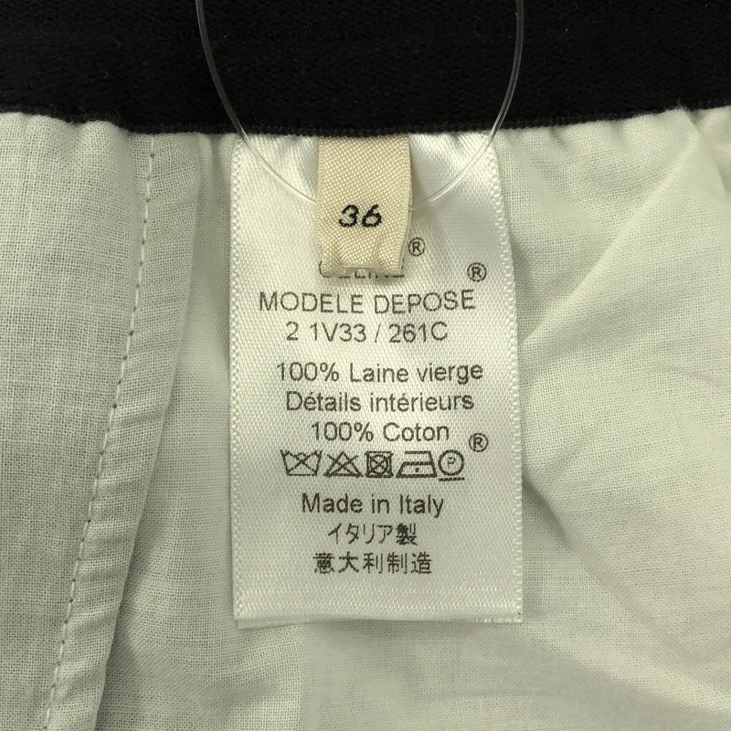 CELINE / セリーヌ | ロゴ ウエストゴム タック ワイドパンツ | 36 | レディース
