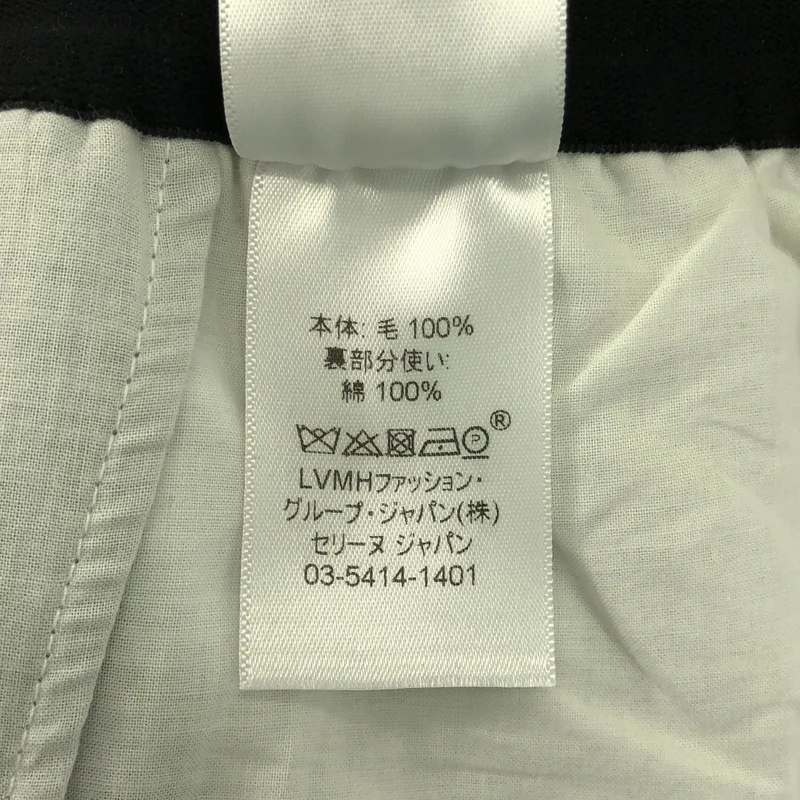 CELINE / セリーヌ | ロゴ ウエストゴム タック ワイドパンツ | 36 | レディース