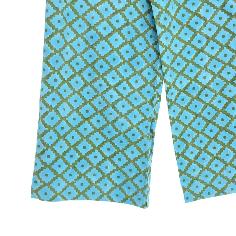 SZ Blockprints / エスゼットブロックプリント | disco pants プリント ワイド パンツ | M | レディース