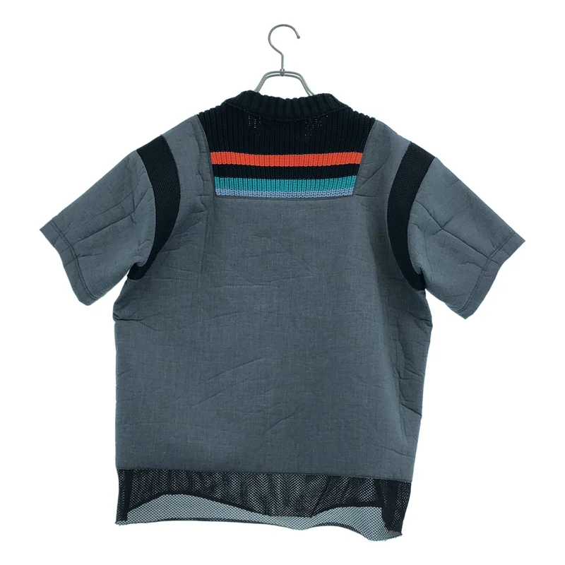 kolor / カラー | 異素材 切替 オーバーシルエット ボンディング ニット Tシャツ カットソー | 1 | メンズ