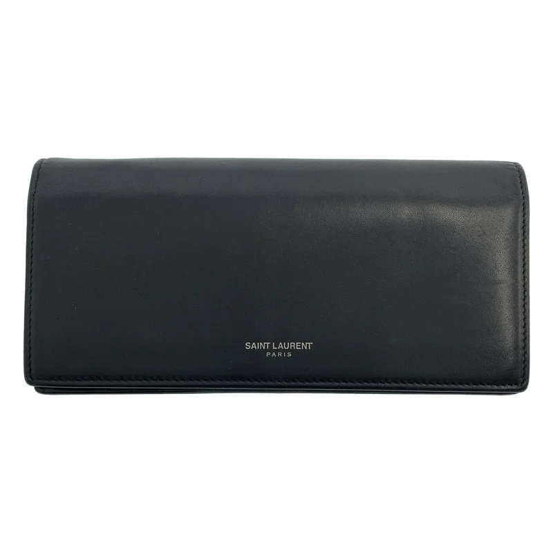 SAINT LAURENT PARIS / サンローランパリ | レザー ロングウォレット 長財布 |