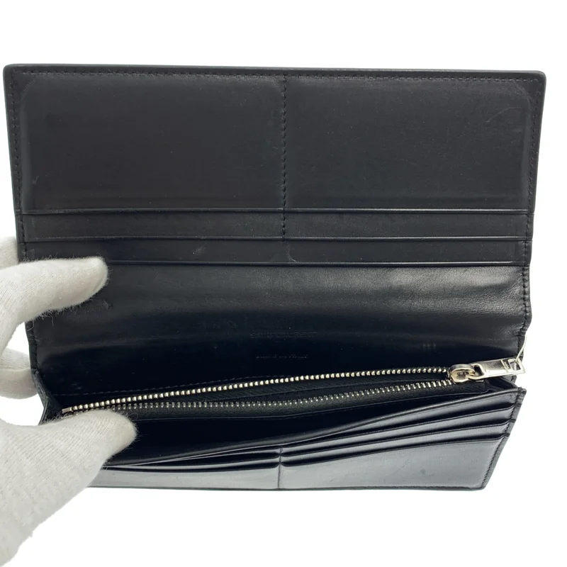 SAINT LAURENT PARIS / サンローランパリ | レザー ロングウォレット 長財布 |