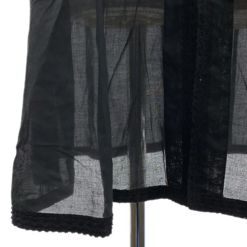tricot COMME des GARCONS / トリココムデギャルソン | 2016SS | コットン レース装飾 スタンドカラー シャツ ワンピース | M | レディース
