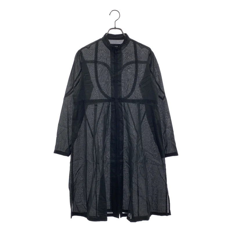 tricot COMME des GARCONS / トリココムデギャルソン | 2016SS | コットン レース装飾 スタンドカラー シャツ ワンピース | M | レディース
