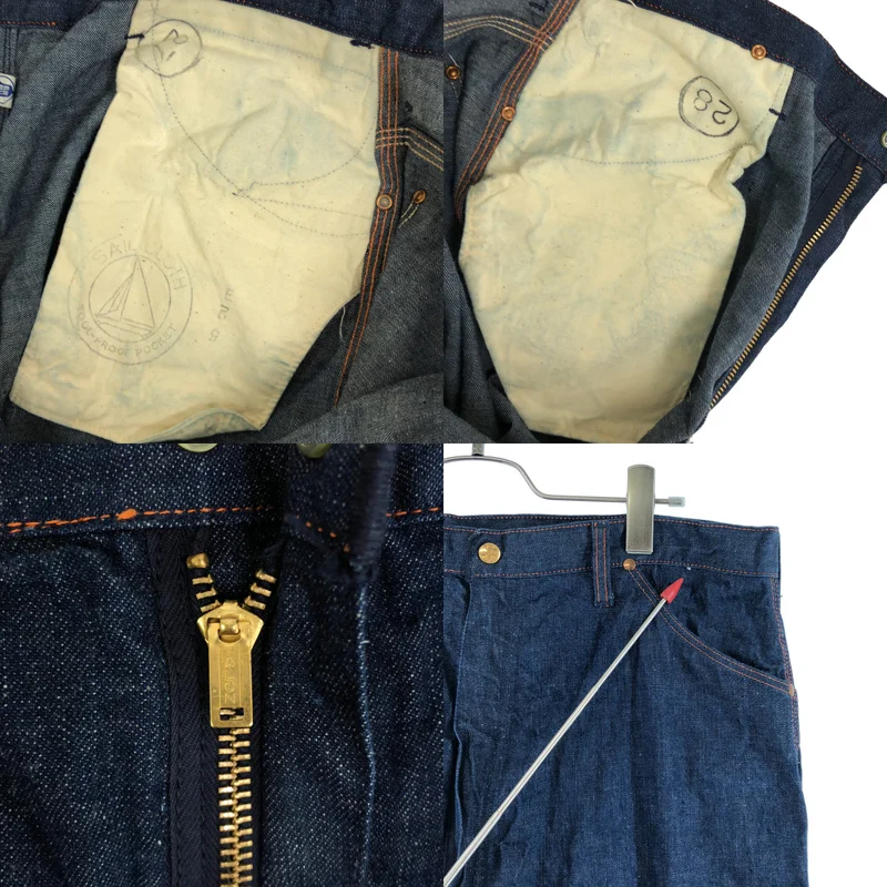 VINTAGE / ヴィンテージ古着 | 1950s | BLUE BELL painter pants 片爪 TALON ZIPPER パンツ | 28 | インディゴ | メンズ VINTAGE / ヴィンテージ古着 | 1950s | BLUE BELL painter pants 片爪