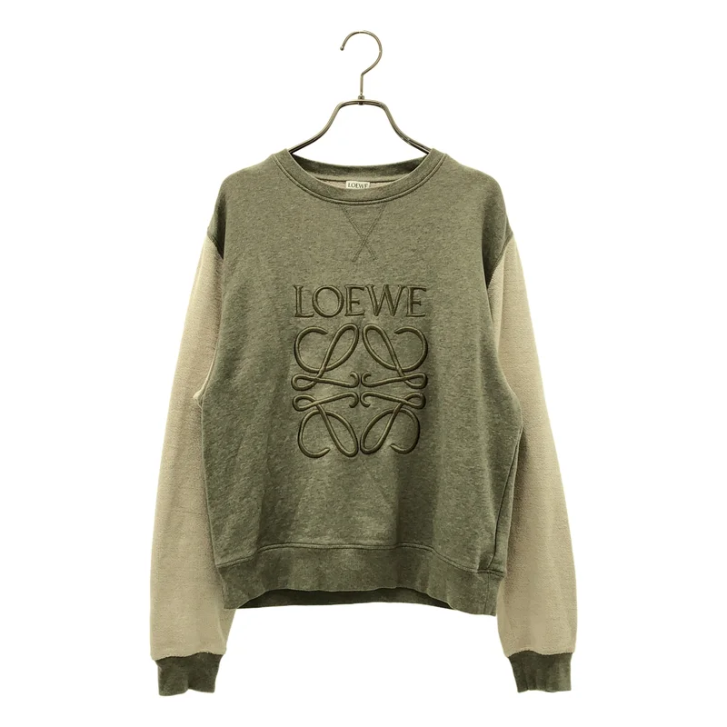 LOEWE / ロエベ | アナグラムエンブロイダリー スウェット トレーナー | S | レディース