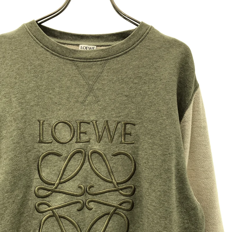 LOEWE / ロエベ | アナグラムエンブロイダリー スウェット トレーナー | S | レディース