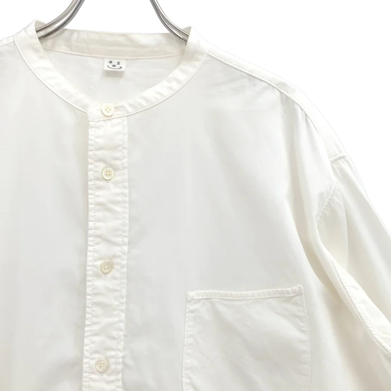 45r / フォーティファイブアール | バンドカラー シャツ_長袖 80230051 | 4 | レディース