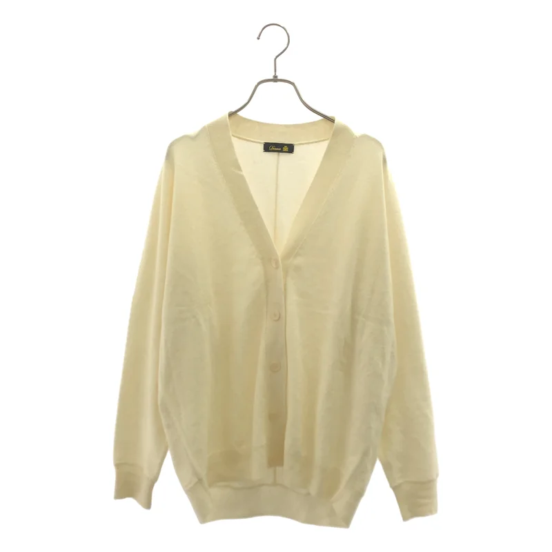 Drawer / ドゥロワー | cashmere 100％ / カシミヤ ロゴボタン ニット カーディガン |