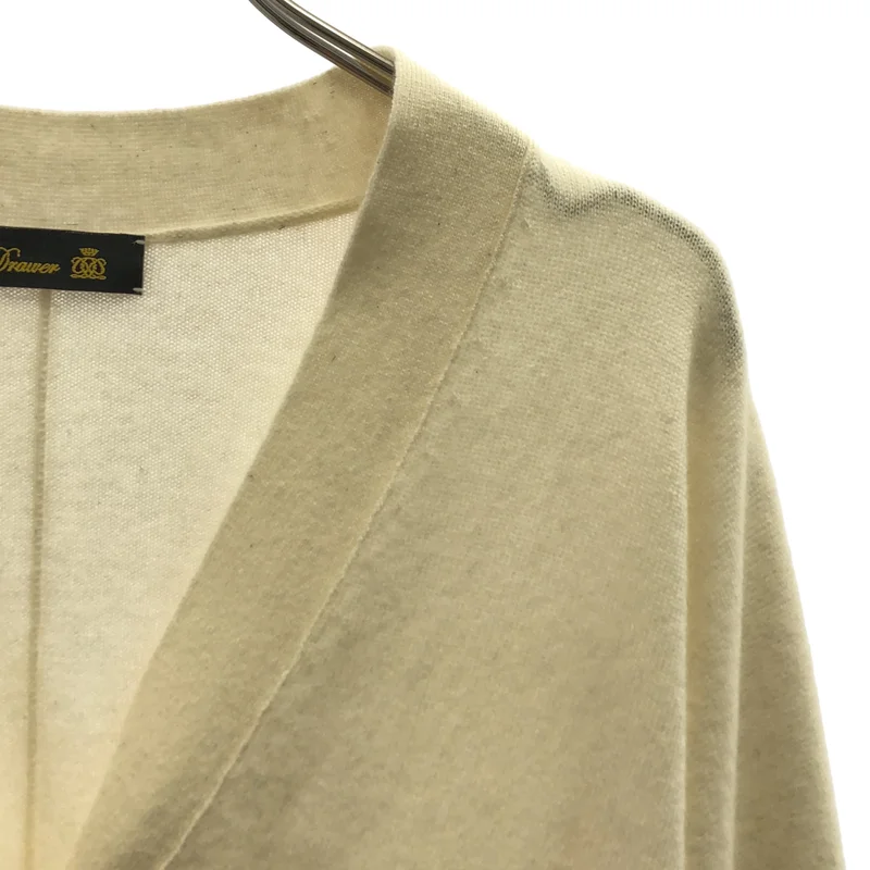 Drawer / ドゥロワー | cashmere 100％ / カシミヤ ロゴボタン ニット カーディガン |
