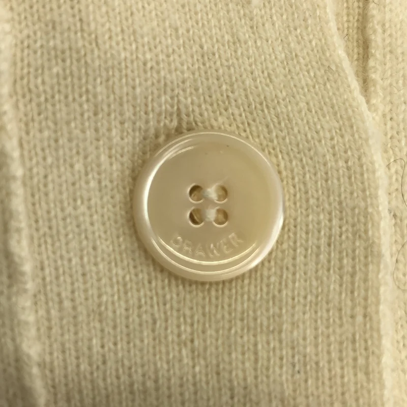 Drawer / ドゥロワー | cashmere 100％ / カシミヤ ロゴボタン ニット カーディガン |