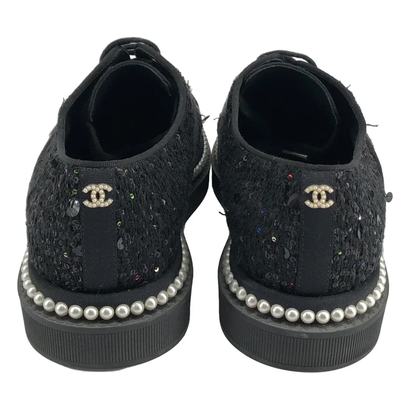 CHANEL / シャネル | スパンコール パール スニーカー G32357 | 36 1/2C | レディース