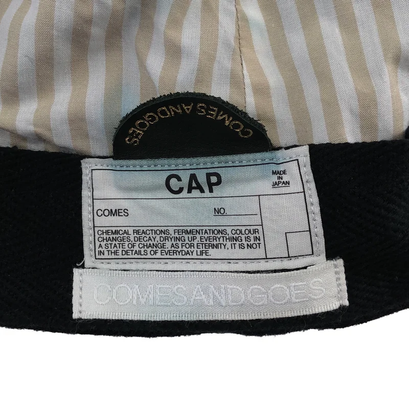 COMESANDGOES / カムズアンドゴーズ | ウール 刺しゅう 6パネル キャップ | F | その他
