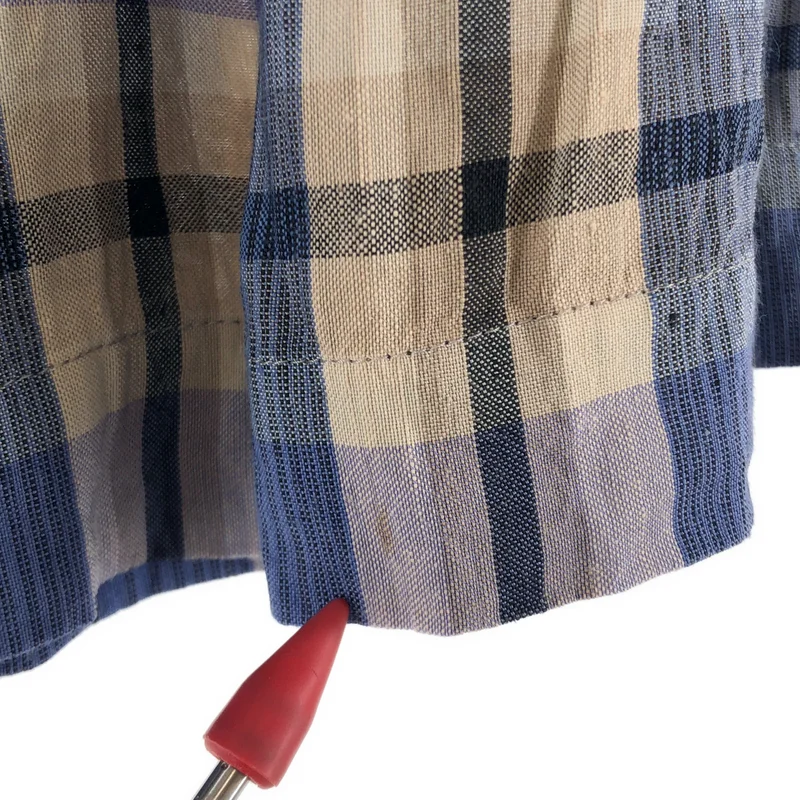 robe de chambre COMME des GARCONS / ローブドシャンブルコムデギャルソン | 1990s | リネン レーヨン チェック サイドジップ スカート |