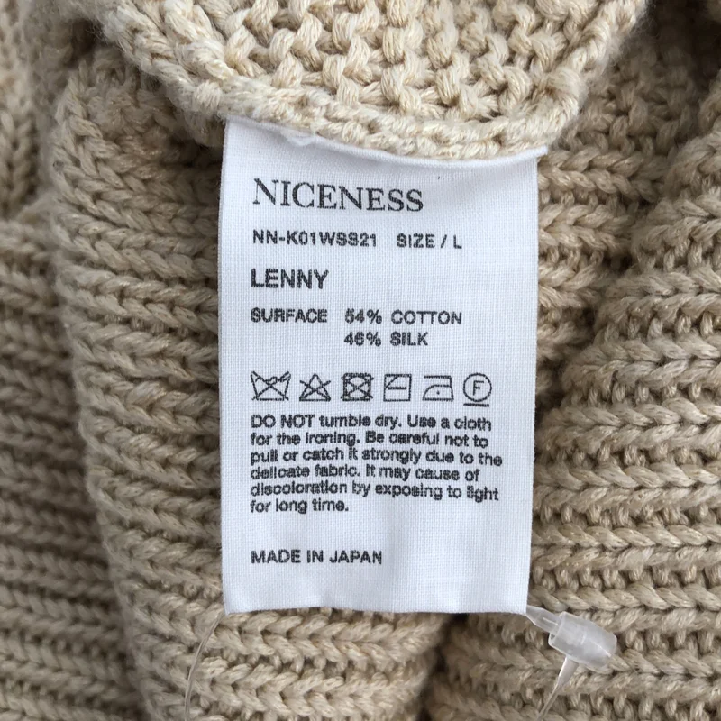 NICENESS / ナイスネス | LENNY コットン リネン ニットベスト | L | メンズ