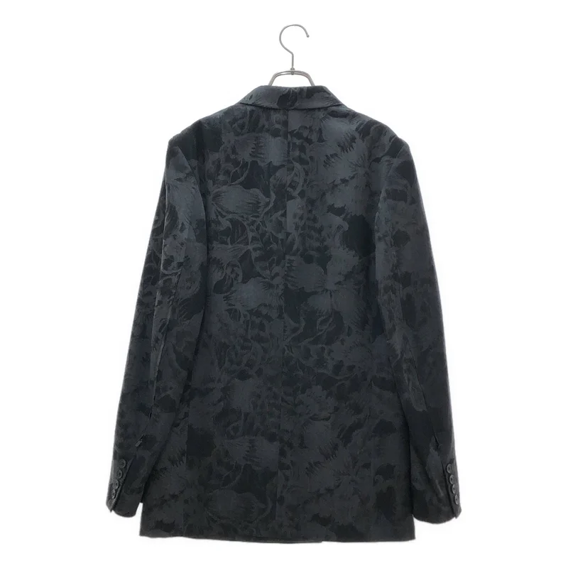 YOHJI YAMAMOTO POUR HOMME / ヨウジヤマモトプールオム | 2026SS | ウールギャバジン フローラル 抜染 ダブルジャケット | 2 | メンズ