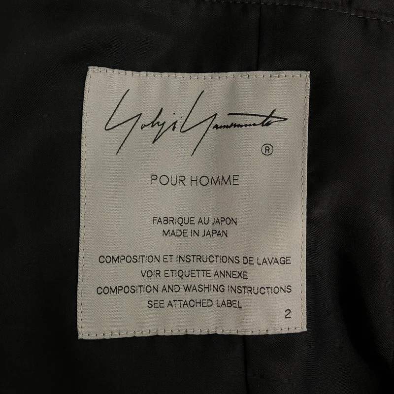 YOHJI YAMAMOTO POUR HOMME / ヨウジヤマモトプールオム | 2026SS | ウールギャバジン フローラル 抜染 ダブルジャケット | 2 | メンズ