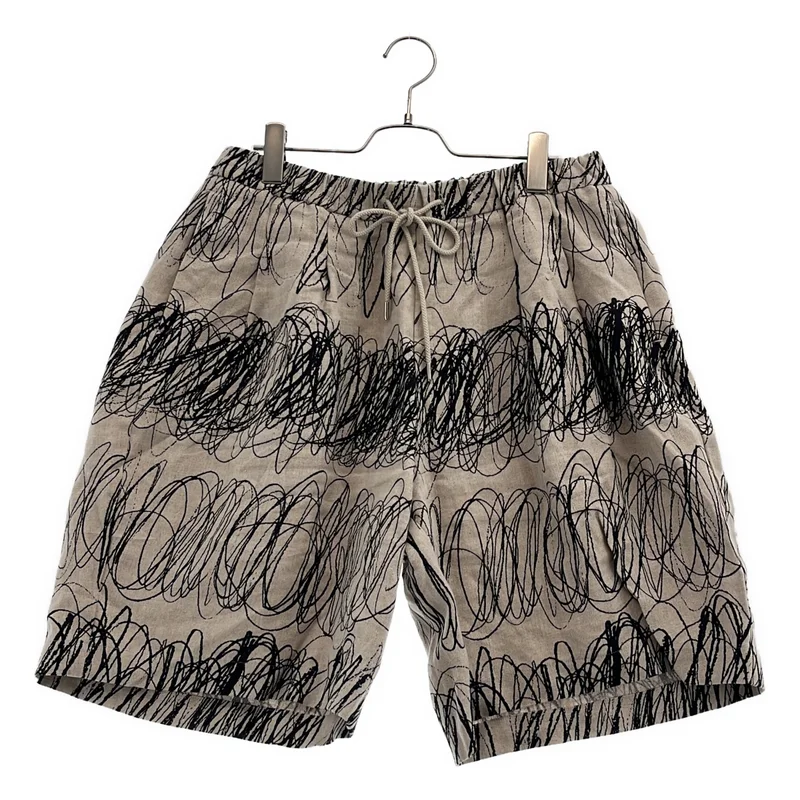 ATTACHMENT / アタッチメント | LINEN CANVAS PRINTED EASY SHORTS リネン キャンバス プリント ショートパンツ | 3 | メンズ