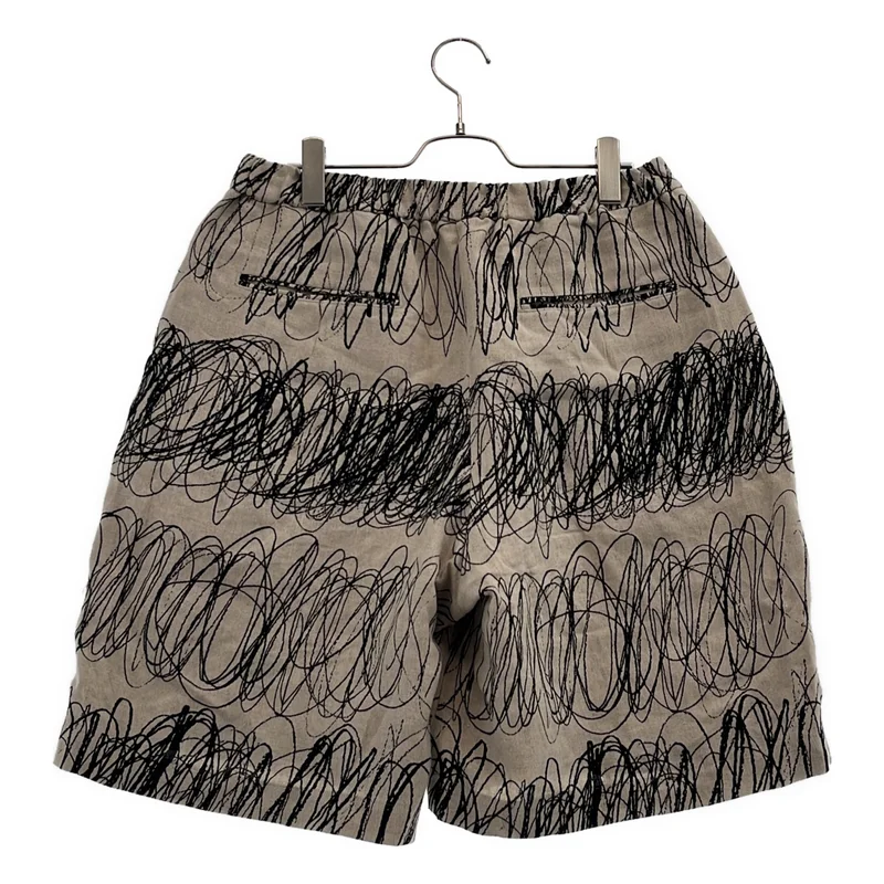 ATTACHMENT / アタッチメント | LINEN CANVAS PRINTED EASY SHORTS リネン キャンバス プリント ショートパンツ | 3 | メンズ