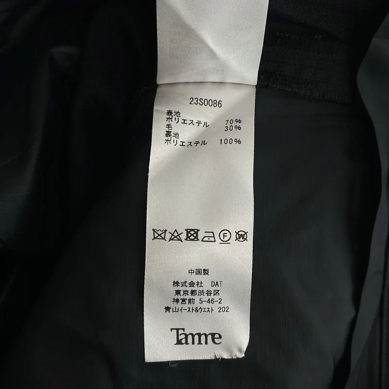 Tamme / タム | K-2B STRAIGHT SLACKS スラックス パンツ |