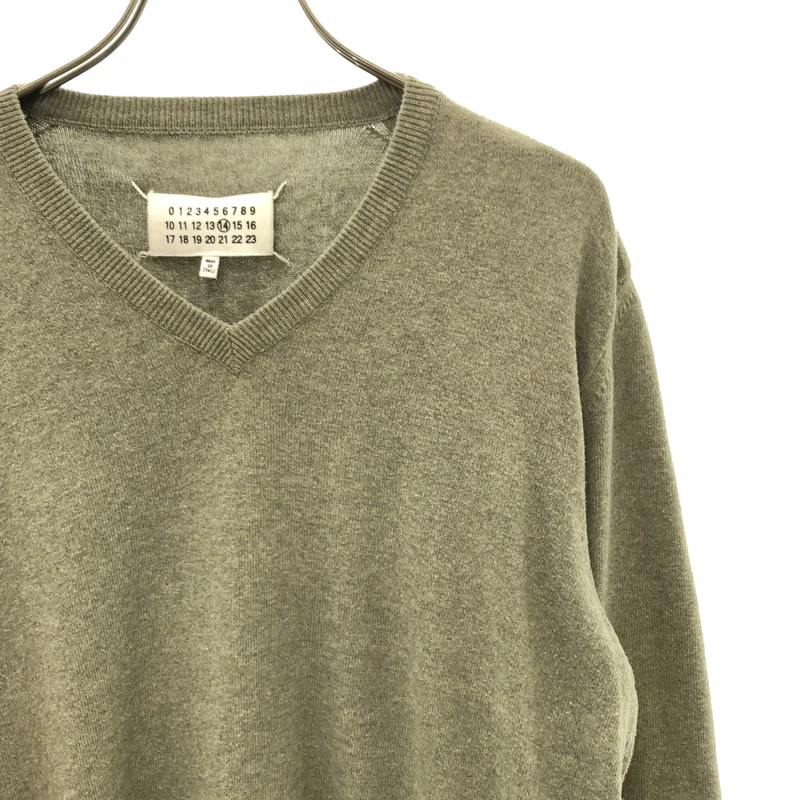 Maison Martin Margiela / メゾンマルタンマルジェラ | 2012SS | コットン エルボーパッチ ニット | S | レディース