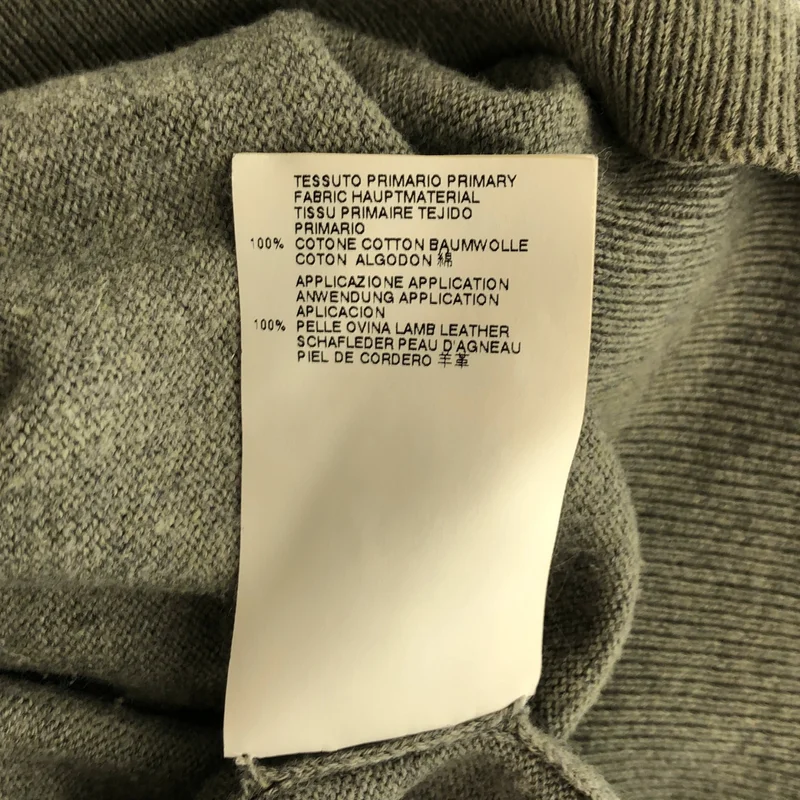 Maison Martin Margiela / メゾンマルタンマルジェラ | 2012SS | コットン エルボーパッチ ニット | S | レディース