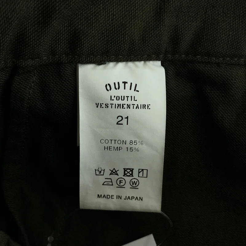 OUTIL / ウティ | ボタンフライ ミリタリー カーゴパンツ | 21 | メンズ