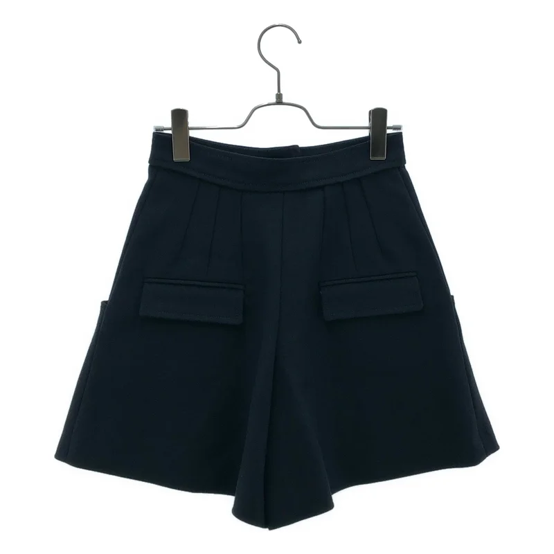 ISABEL MARANT / イザベルマラン | ウール コットン フロントマルチボタン フレアショートパンツ | 36 | レディース