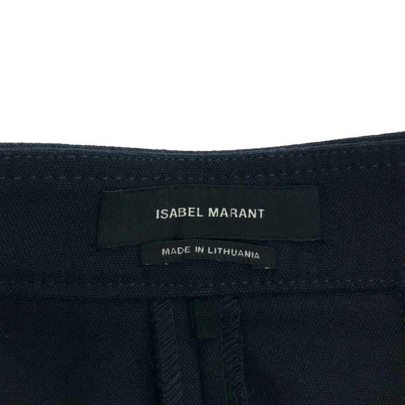 ISABEL MARANT / イザベルマラン | ウール コットン フロントマルチボタン フレアショートパンツ | 36 | レディース