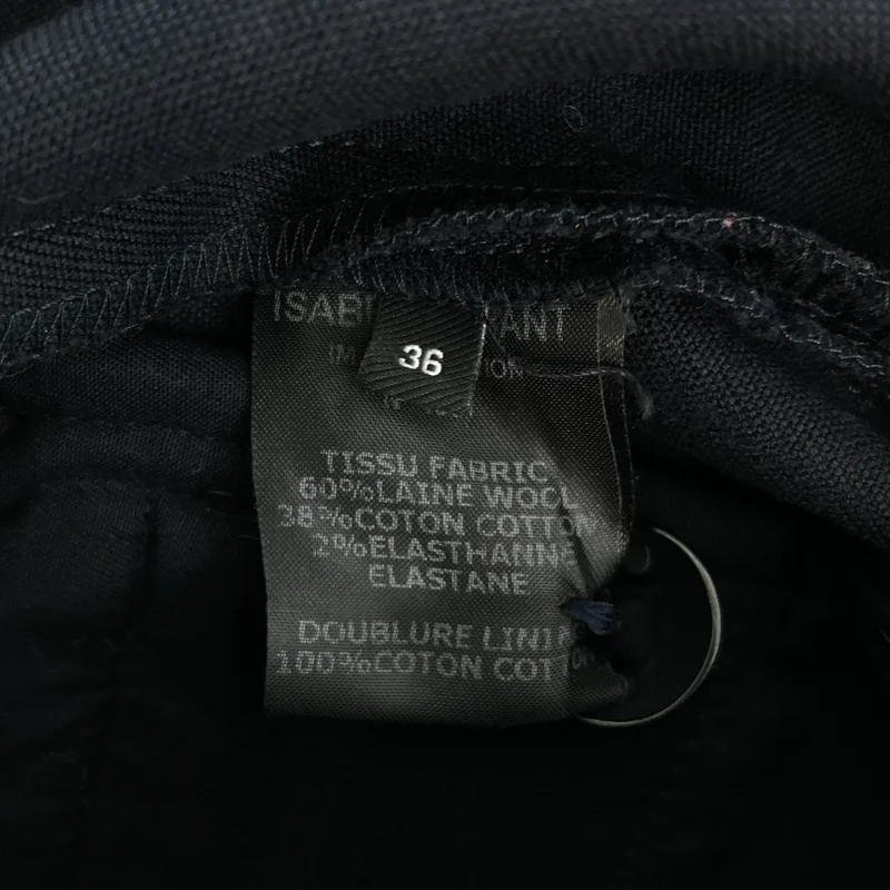 ISABEL MARANT / イザベルマラン | ウール コットン フロントマルチボタン フレアショートパンツ | 36 | レディース