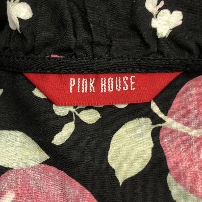 PINK HOUSE / ピンクハウス | コットン アップルブロッサム 総柄 フーデッドワンピース |