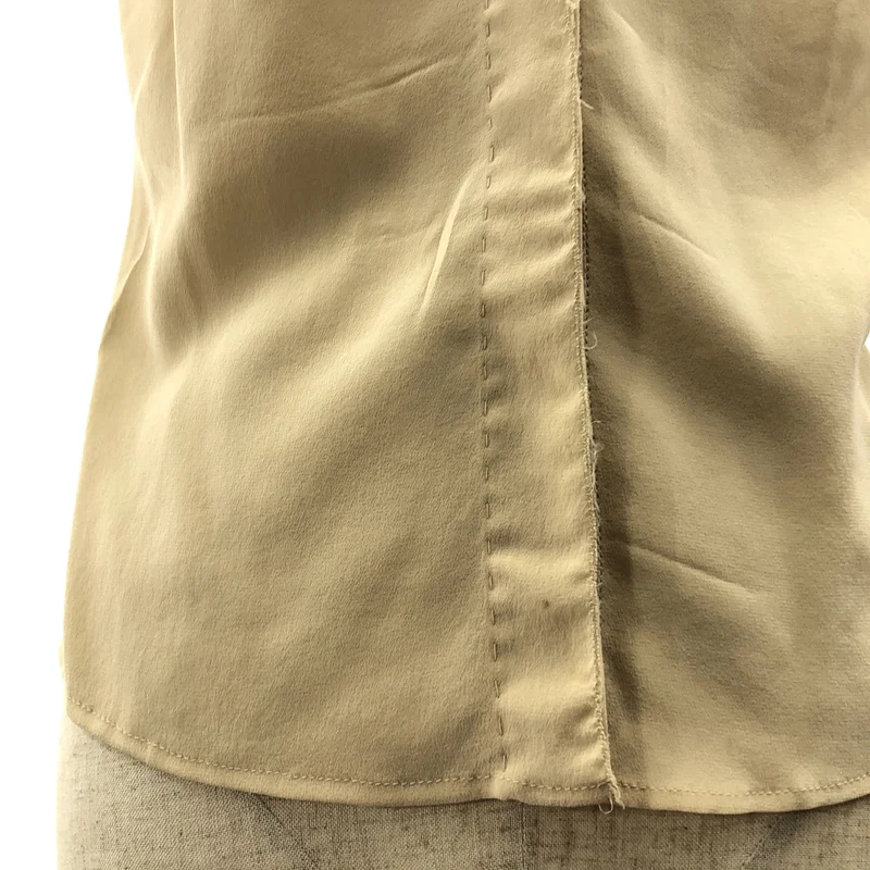 PRADA / プラダ | silk 100％ / シルク スタンドカラー シャツ ブラウス | 38 | レディース