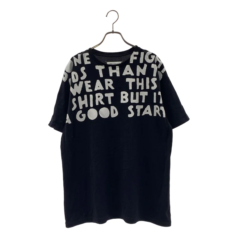 Maison Margiela / メゾンマルジェラ | AIDS エイズ オーバーサイズ ロゴプリント  Tシャツ | M | レディース
