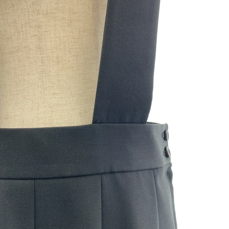 COMME des GARCONS / コムデギャルソン | 2014AW | ポリエステル プリーツ 吊り ジャンパースカート | S | レディース