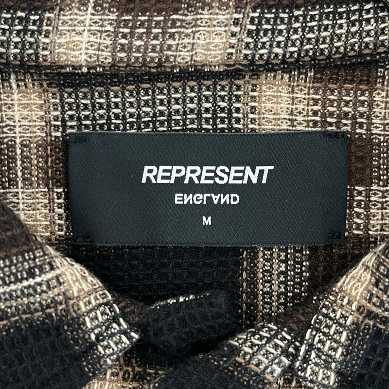 REPRESENT / リプレゼント | Waffle Shirt チェック ワッフルシャツ | M | メンズ