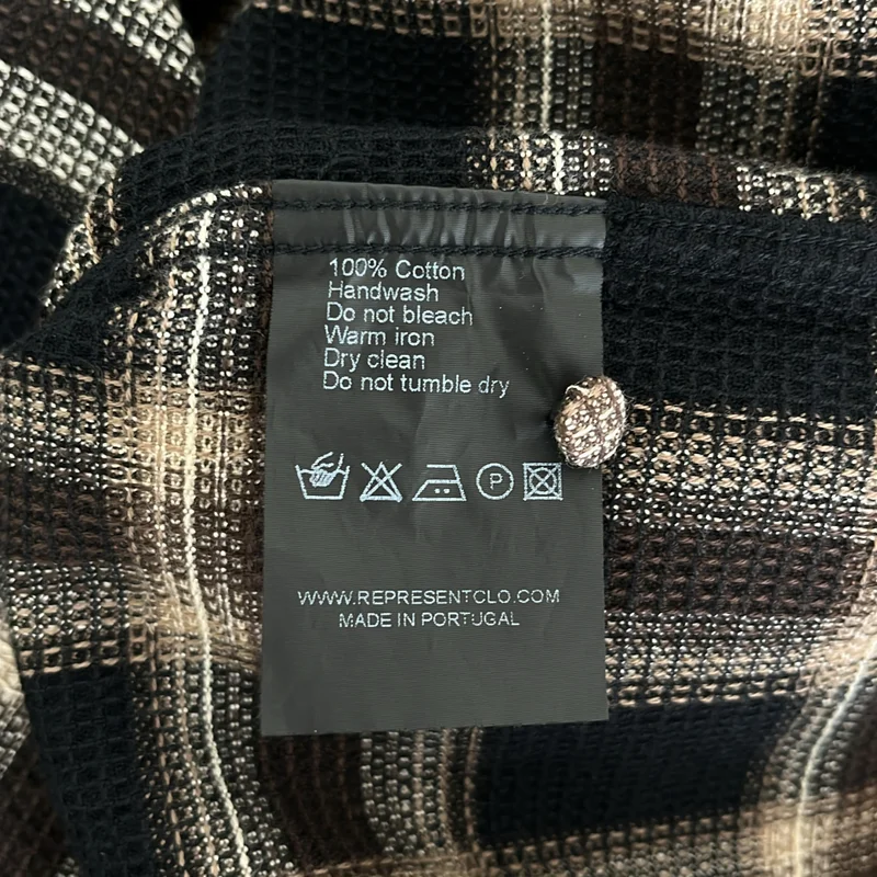 REPRESENT / リプレゼント | Waffle Shirt チェック ワッフルシャツ | M | メンズ