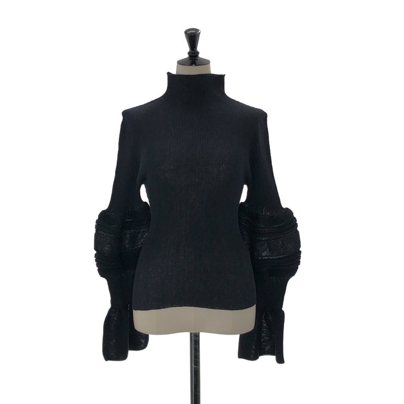 ISSEY MIYAKE / イッセイミヤケ | 2024SS | ASSEMBLAGE フレアスリーブリブニット | 2 | レディース