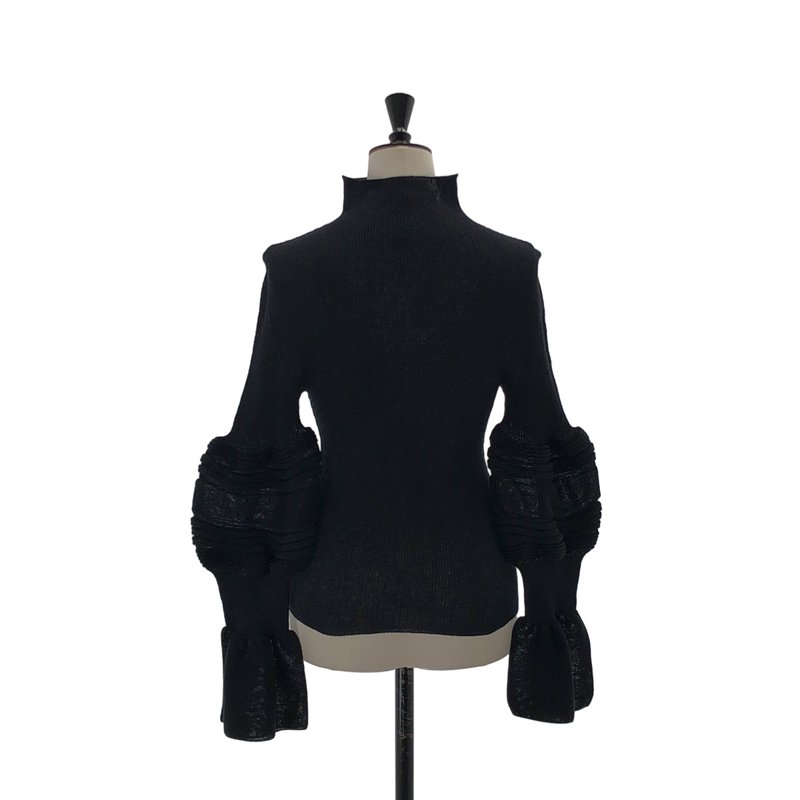 ISSEY MIYAKE / イッセイミヤケ | 2024SS | ASSEMBLAGE フレアスリーブリブニット | 2 | レディース