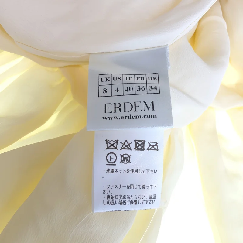 ERDEM / アーデム | コットン混 エンボスフラワー ノースリーブワンピース | 8 | レディース