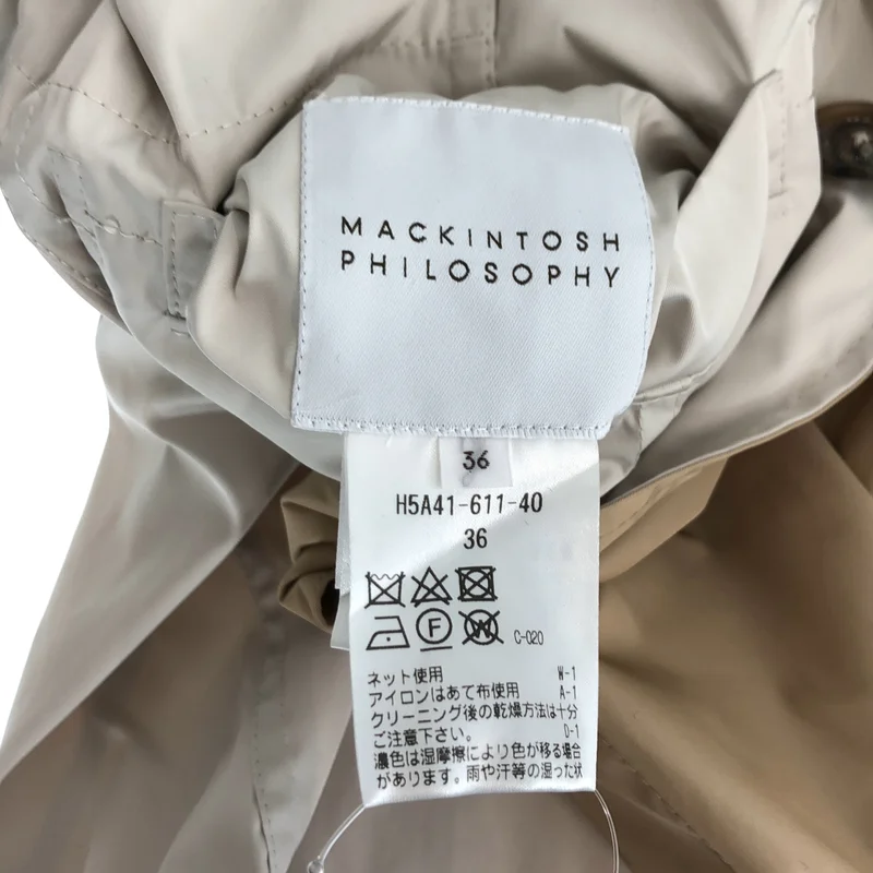 MACKINTOSH PHILOSOPHY / マッキントッシュフィロソフィー | ナイロン ロゴボタン ジャケット フーディ | 36 | レディース