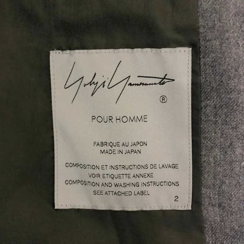 YOHJI YAMAMOTO POUR HOMME / ヨウジヤマモトプールオム | 2024AW | Kie5 Pattern Stole Jaket / ウールサージ 女性プリント ストールジャケット | 2 | メンズ