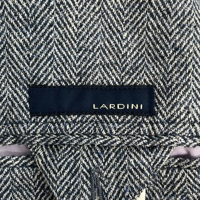 LARDINI / ラルディーニ | リネン ウール シルク混 ヘリンボーン テーラードジャケット | 46 | メンズ